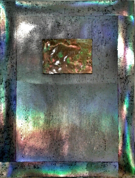 [1.1i~2.jpg - Christiane Grasse: Painted Light, Series Silver - 80x105 cm, mixedmedia, acryl, holographic silver on carton]