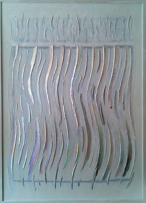 [ww1.jpg - Christiane Grasse: Painted Light, Series Silver - 80x110 cm, mixedmedia, acryl, holographic silver on carton]
